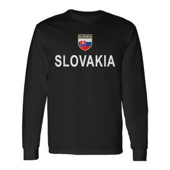 Slovakia Soccer Slovak Football Jersey 2017 Long Sleeve T-Shirt T-Shirt | Mazezy