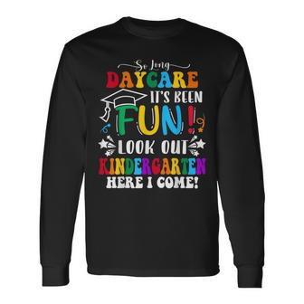 So Long Daycare Groovy Look Out Kindergarten Here I Come Long Sleeve T-Shirt T-Shirt | Mazezy