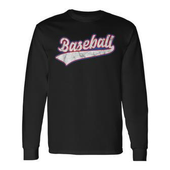 Softball Baseball Homerun Baseball Pitcher Sport Long Sleeve T-Shirt | Mazezy