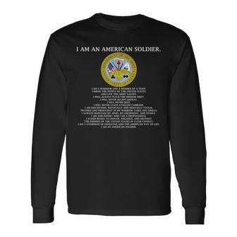 The Soldiers Creed Us Army Long Sleeve T-Shirt T-Shirt | Mazezy