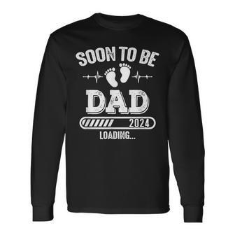 Soon To Be Dad 2024 Loading For Pregnancy Announcement Long Sleeve - Monsterry CA