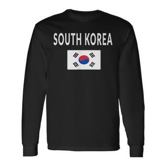 South Korea Korean Flag Souvenir Seoul Long Sleeve T-Shirt | Mazezy