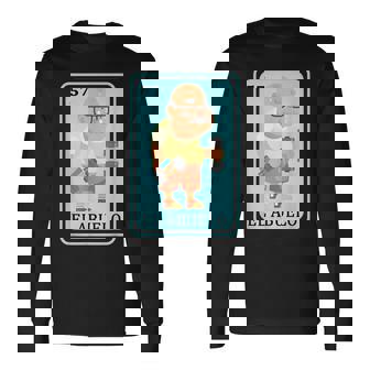 Spanish Mexican Lottery Bingo Grandpa Father Dad El Abuelo Long Sleeve T-Shirt | Mazezy