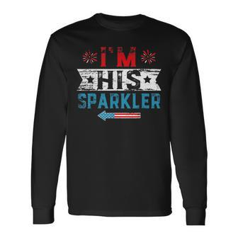 Im His Sparkler His And Her 4Th Of July Matching Couples Long Sleeve T-Shirt T-Shirt | Mazezy CA