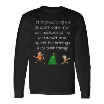 Spending Time With Family At Christmas Long Sleeve T-Shirt | Mazezy