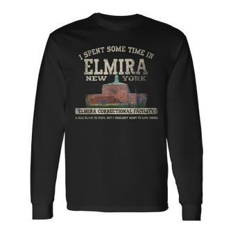 I Spent Some Time In Elmira Ny Long Sleeve T-Shirt | Mazezy