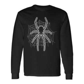 Spider Web Spider Lover Lazy Halloween Costume Long Sleeve T-Shirt - Seseable