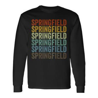 Springfield City Retro Long Sleeve T-Shirt - Monsterry