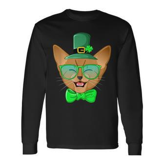 St Patricks Day Cat Kitty Leprechaun Leprechaun Long Sleeve T-Shirt T-Shirt | Mazezy