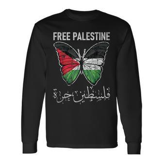 I Stand With Palestine Quote A Free Palestine Long Sleeve T-Shirt | Mazezy