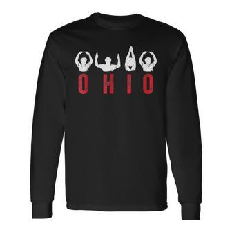 State Of Ohio Cute Proud To Be Ohioan Home Letters Root Long Sleeve T-Shirt | Mazezy