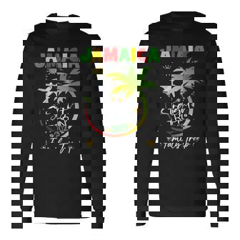 Straight Trippin Jamaica Vacation Baecation 2023 Long Sleeve T-Shirt - Thegiftio UK