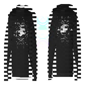 Subtle Mlm Pride Moon Phase Gay Pride Mlm Gay Male Flag Long Sleeve T-Shirt | Mazezy