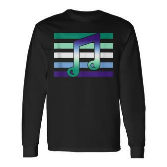 Subtle Mlm Pride Music Musician Love Mlm Gay Male Flag Long Sleeve T-Shirt | Mazezy