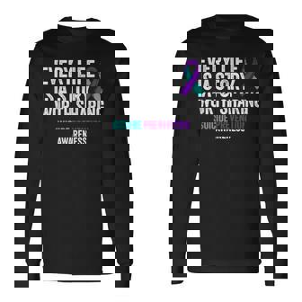 Suicide Prevention Support End The Silence Suicide Awareness Long Sleeve T-Shirt | Mazezy