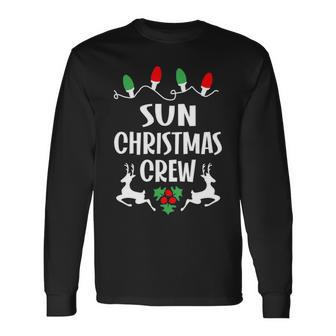 Sun Name Christmas Crew Sun Long Sleeve T-Shirt - Seseable