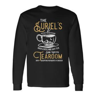Suriel Tea Spill The Tea Mystical Book Lover Librarian Long Sleeve T-Shirt T-Shirt | Mazezy