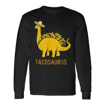 Tacosaurus Taco Dinosaur Long Sleeve T-Shirt - Thegiftio UK