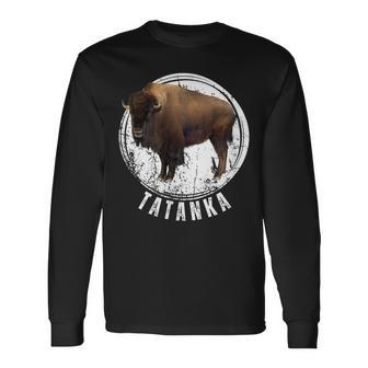 Tatanka Buffalo Bison Tatanka Animal Long Sleeve T-Shirt | Mazezy