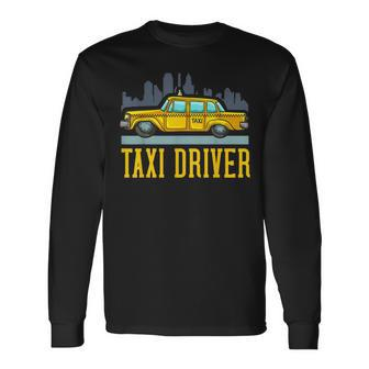 Taxi Driver New York City Long Sleeve T-Shirt | Mazezy