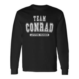 Team Conrad Lifetime Member Last Name Long Sleeve T-Shirt - Monsterry DE