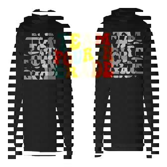 Team Fourth Grade Back To School 4Th Grade Teacher Boys For Teacher Long Sleeve T-Shirt T-Shirt | Mazezy