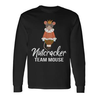 Team Mouse Nutcracker Christmas Dance Soldier Long Sleeve T-Shirt - Seseable