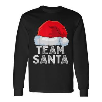 Team Santa Family Tradition Christmas Squad Matching Pajamas Long Sleeve T-Shirt - Seseable