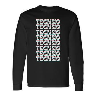 Techno Revolution For Edm Fanatics & Party Enthusiasts Edm Long Sleeve T-Shirt T-Shirt | Mazezy