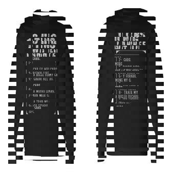 Ten Things I Want In Life For Car Lovers Ten Things I Want In Life For Car Lovers Long Sleeve T-Shirt - Monsterry