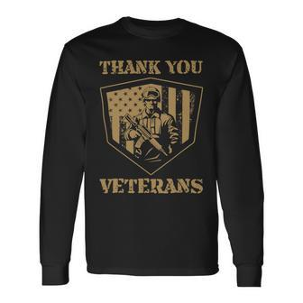 Thank You Veterans 281 Long Sleeve T-Shirt - Monsterry CA