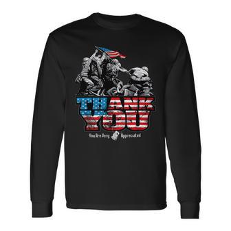 Thank You Veterans 285 Long Sleeve T-Shirt - Monsterry CA