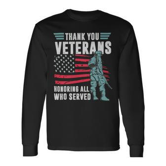 Thank You Veterans 314 Long Sleeve T-Shirt - Monsterry