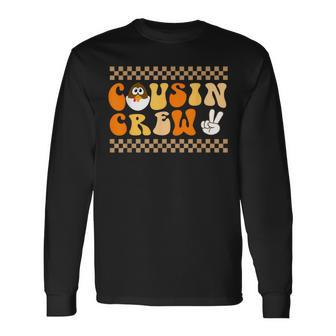 Thanksgiving Cousin Crew With Cool Turkey For Family Holiday Long Sleeve T-Shirt - Monsterry CA