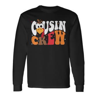 Thanksgiving Cousin Crew Turkey Team Squad Toddler Matching Long Sleeve T-Shirt - Monsterry AU