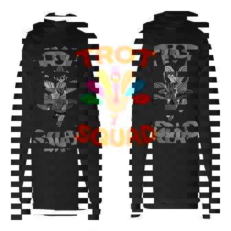 Thanksgiving Day Running Turkey Trot Squad Long Sleeve T-Shirt - Thegiftio