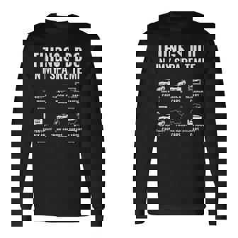 Things I Do In My Spare Time Car Lover Jdm Car Guy Long Sleeve T-Shirt | Mazezy