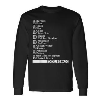 I Think You Should Leave 55 Burgers 55 Fries Long Sleeve - Monsterry UK