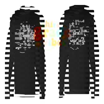 Third Grade Vibes 3Rd Grade Team Retro 1St Day Of School Long Sleeve T-Shirt - Seseable