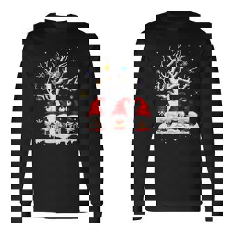 Three Nordic Gnomes Winter Christmas Swedish Elves Xmas 2023 Long Sleeve T-Shirt - Thegiftio