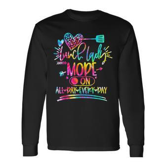 Tie Dye Lunch Lady Mode On All Day Every Day Lunch Lady Life Long Sleeve T-Shirt - Monsterry
