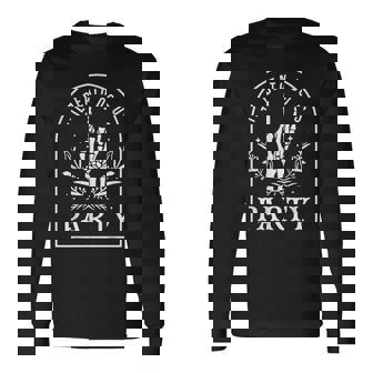 Til Death Do Us Party Retro Halloween Bachelorette Matching Halloween Long Sleeve T-Shirt T-Shirt | Mazezy