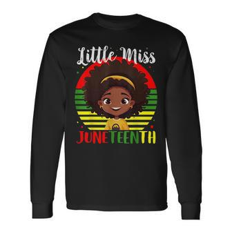 A Time For Triumph Junenth For Black Girls And Toddlers Long Sleeve T-Shirt - Seseable