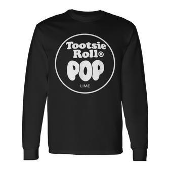 Tootsie Roll Pops Lime Candy Group Halloween Costume Long Sleeve T-Shirt - Monsterry