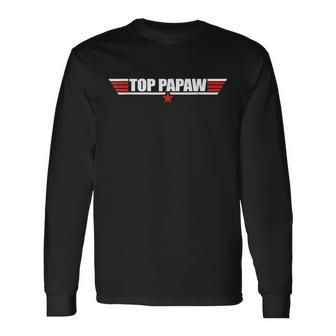 Top Papaw Father S Day For Papaw Worlds Best Father Long Sleeve T-Shirt - Seseable