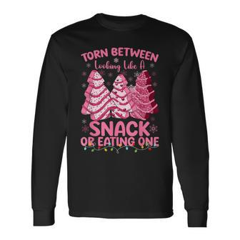Torn Between Looking Like A Snack Or Eating One Christmas Long Sleeve T-Shirt | Mazezy