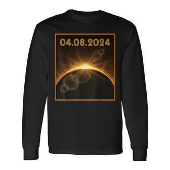 Total Solar Eclipse 2024 Usa Totality April 8 2024 Long Sleeve T-Shirt - Monsterry AU