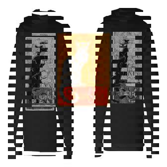 Tourne Du Chat Noir Long Sleeve T-Shirt | Mazezy