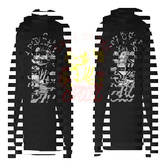 True Crime And Chill Vintage Cute Cat Chill Long Sleeve T-Shirt | Mazezy
