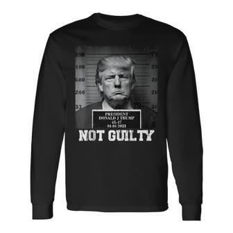 Trump Not Guilty 2024 Free Trump Long Sleeve T-Shirt - Seseable